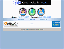 Tablet Screenshot of casetrackerlaw.com